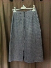 Jupe motif pied de coq. Taille