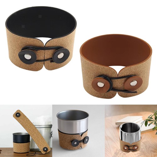Porte gobelet cuir pu - en,