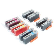 10 Cartouches d'imprimante Multicouleur pour Canon Pixma MG6250 MG6150 MG8150 +