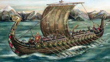 TOILE TABLEAUX drakkar viking