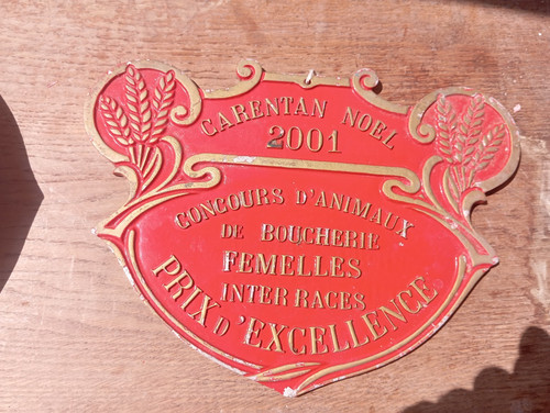 Grande plaque concours - plaque,