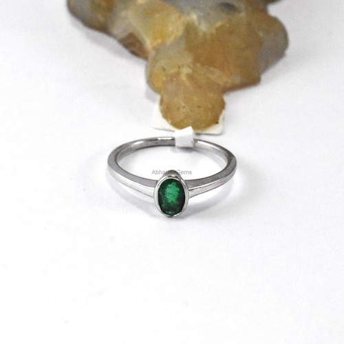 Bague argent émeraude - bague,