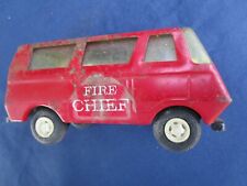 Jouet ancien Camion Ambulance rouge TONKA Fire Chief tôle 