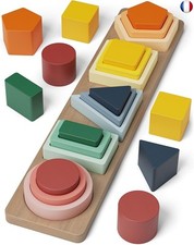 Joozmui Jouets Puzzle en Bois Montessori 1 2 3 Ans, Jouets d'Activité et de 