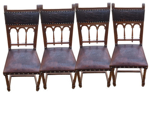 Lot chaises antique à - chaises,