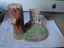 decor tronc d'arbre Santonnier CHAVE - tronc + pierraille