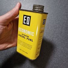 BIDON D 'ESSENCE  ED  vintage pour AVION VOL CIRCULAIRE  oil can pump pompe  tin