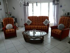 ensemble canape 2 places et 2 fauteuils relax