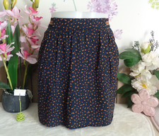 Vêtement occasion femme : Jupe marine " Cache cache " - T : 40 / 42