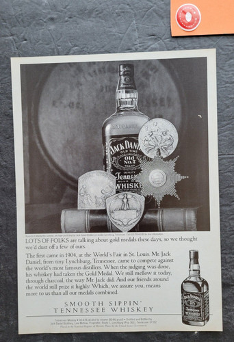 Jack daniels whiskey - daniels, 1904