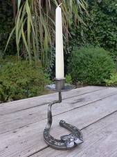 Bougeoir en fer à cheval