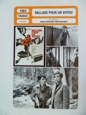 CARTE FICHE CINEMA 1963 BALLADE POUR UN VOYOU Laurent Terzieff Hildegarde Neff M