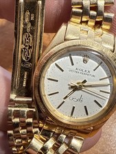 Montre Rolex Oyster Perpetual Bracelet Jubilé Avec Écriture Arabe En Or 18 Carat