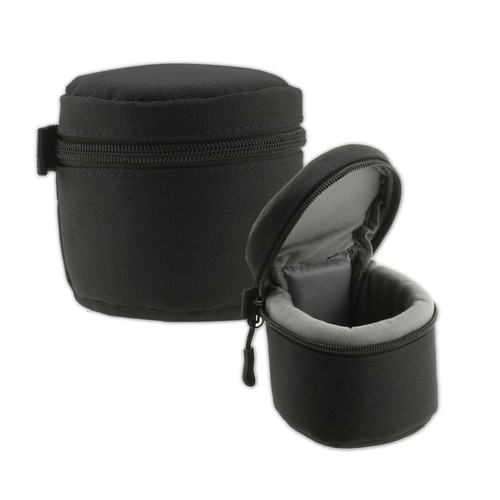 Navitech black lens case - case, for
