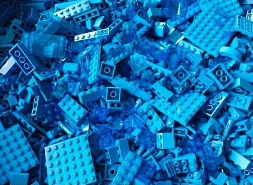 Lego vrac 250g bleu - lego,