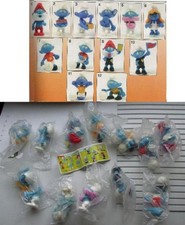 Schtroumpfs Footballeurs kinder Ferrero Collection Set Complet 12 Figurine 1990