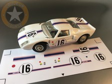 STICKERS POUR FORD GT40 #16 LM67 JOUEF 1/40 (NO DECAL IDEAL SLOT) DCS005