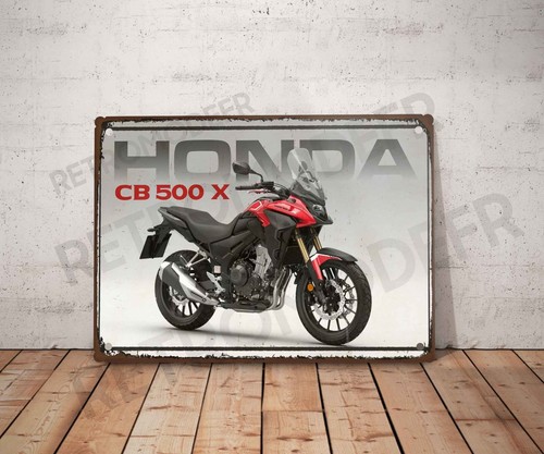 Plaque métal vintage - honda, cb