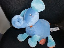 doudou peluche éléphant bleu