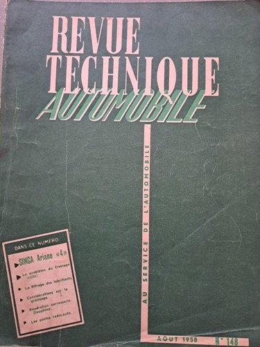 Simca ariane revue technique - simca,