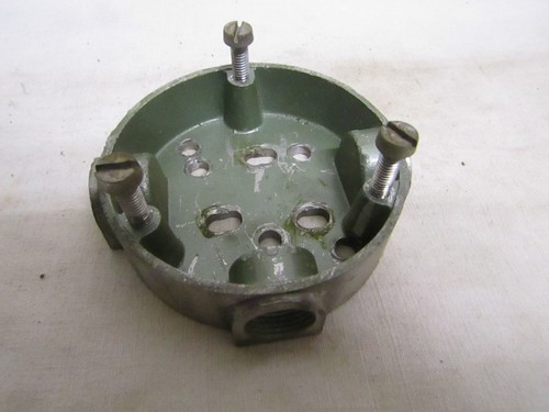 Ancien socle platine lampe - ancien, de