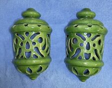 Lot De 4 appliques murale Photophore extérieure / Intérieur Terre Cuite