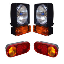 12v Tractopelle Digger Phare Avec Feu Arrière pour Jcb 2CX 3CX 4CX 700/50018