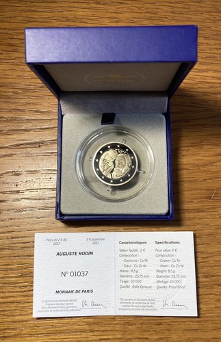 France euro auguste rodin - euro,