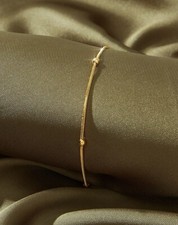 Bracelet Chaine Or Jaune Bijoux Fin Coeur Chaînette Femme Accessoire Mode Métal