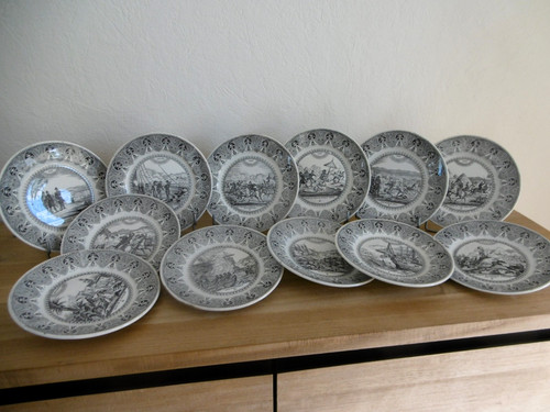 Serie douze assiettes - de,