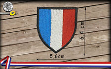 Patchs Blason tricolore écussons thermocollants couleurs personnalisables