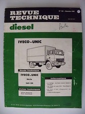 revue technique DIESEL camion IVECO-UNIC série 165-24