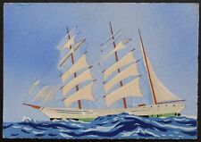 Carte postale bateau