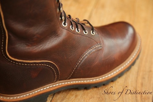 Bottes derby cuir marron - cuir,