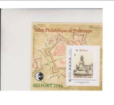 BLOC CNEP N° 71 SALON PHILATELIQUE DE PRINTEMPS BELFORT 2016 statue des 3 sieges