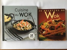 LOT 2 LIVRES CUISINES RECETTES DE WOK ILLUSTRE 