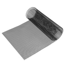 Voiture Grile Maille, 40x13 pouce 16x8mm Rhombique Trou Aluminium Alliage Noir