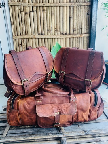Cuir moto selle sacs - moto, rétro