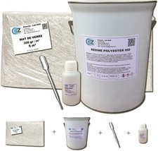 Résine polyester iso + Mat de