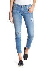 HUDSON JEANS Krista Crop Super Skinny Distressed Jean in Status SZ 30, 31 $189
