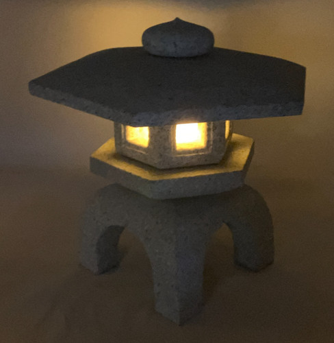 Zen gray stone lantern yukimi - zen,