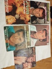 lot disques  vinyle 45 tours jhonny hallyday