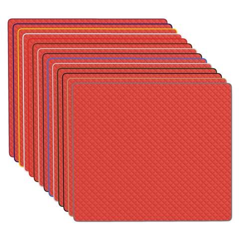 Rouge cuir artificiel tapis - cuir,