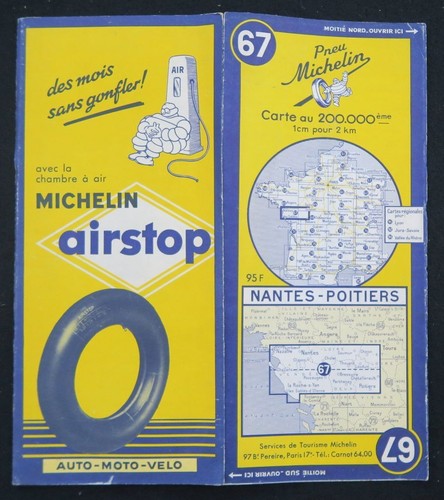 Carte michelin nantes - carte, n°67