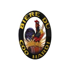 plaque émaillée bière Du Coq Hardi 
