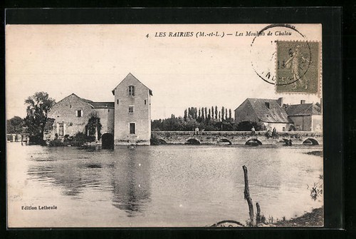Cpa les rairies - les, moulins