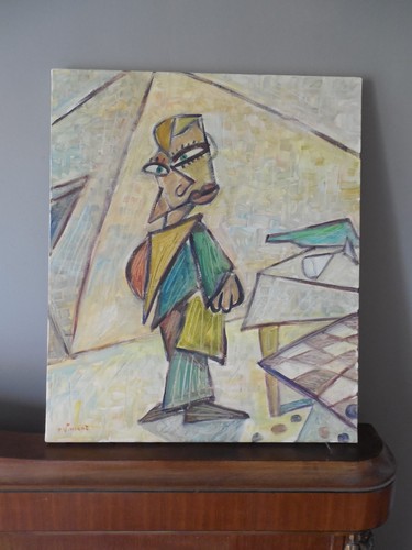Tableau cubiste hst - de, pierre