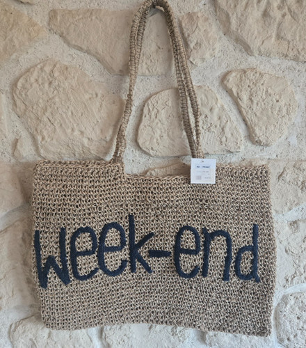 Sac cabas jute week end - en,