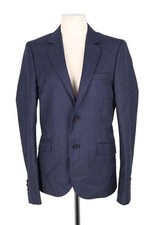 Blazer en laine bleu The
