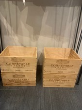 Lot 4 Caisses Bois Vin